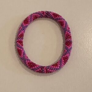 Lily and Laura Multi-colored Berry, Pink, Purple Beaded Bracelet